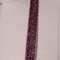2 Yards Mauve Pink Glitter Elastic Trim 5/8" Stretchy Ribbon for Headbands & Crafts